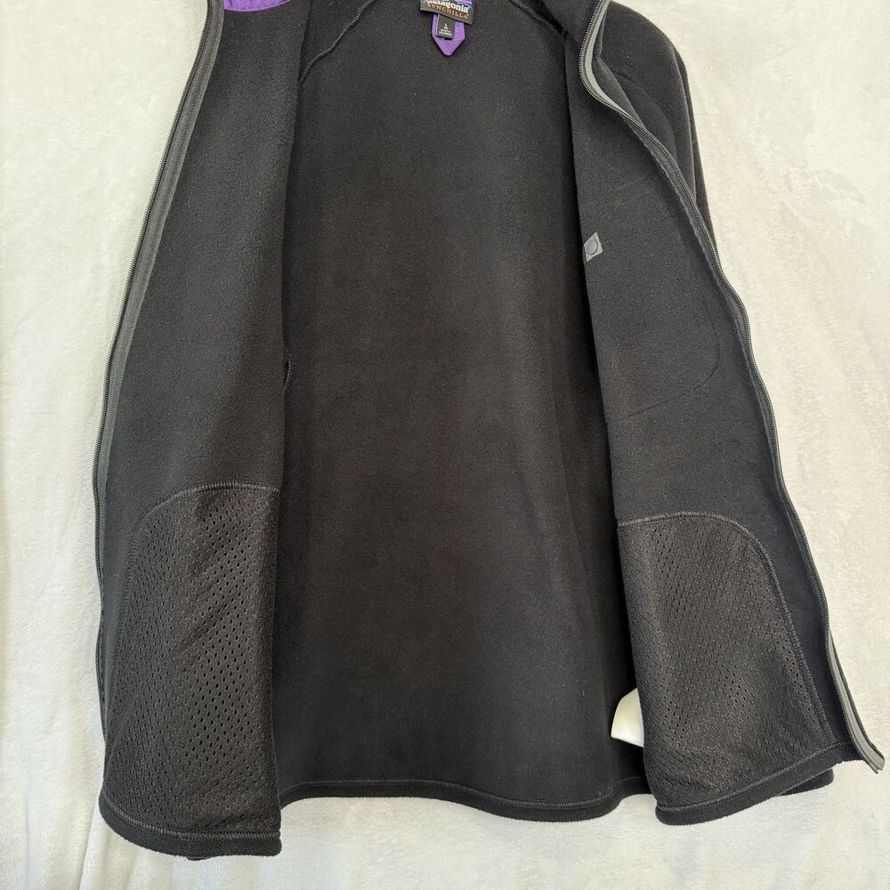 Patagonia‎ Synchilla Full Zip Up Fleece Jacket Men's Large Black Karstens Jacket - Picture 10 of 14